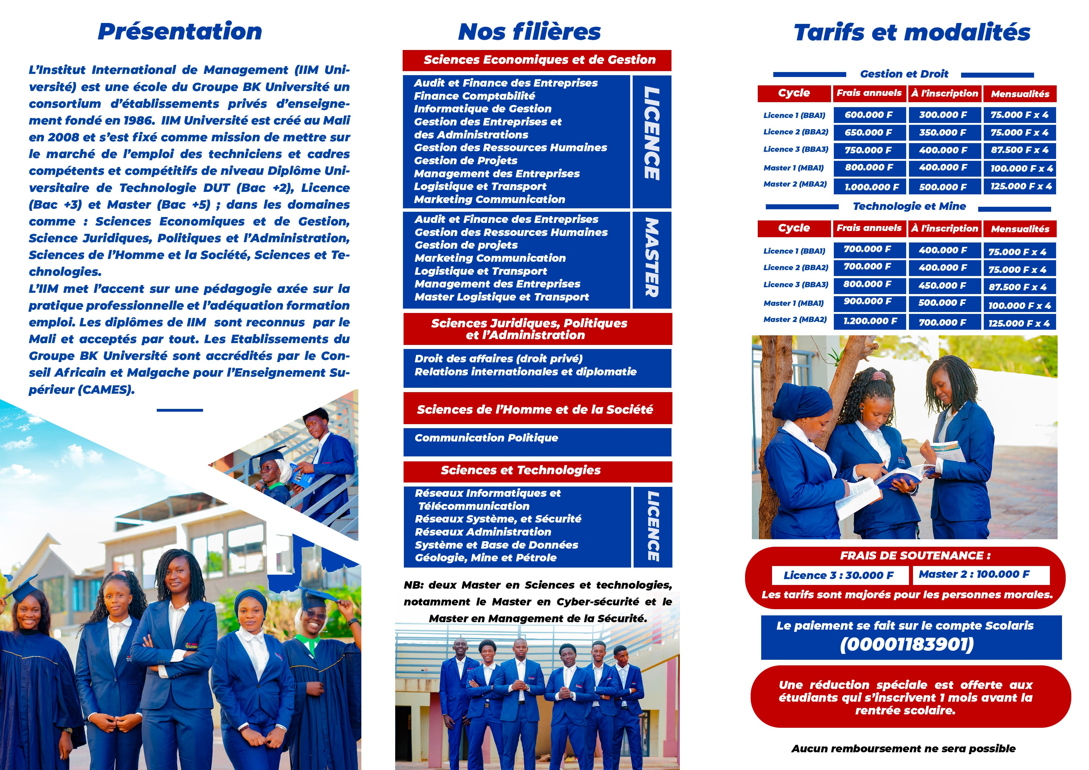 Parcours de preinscription IIM Universite