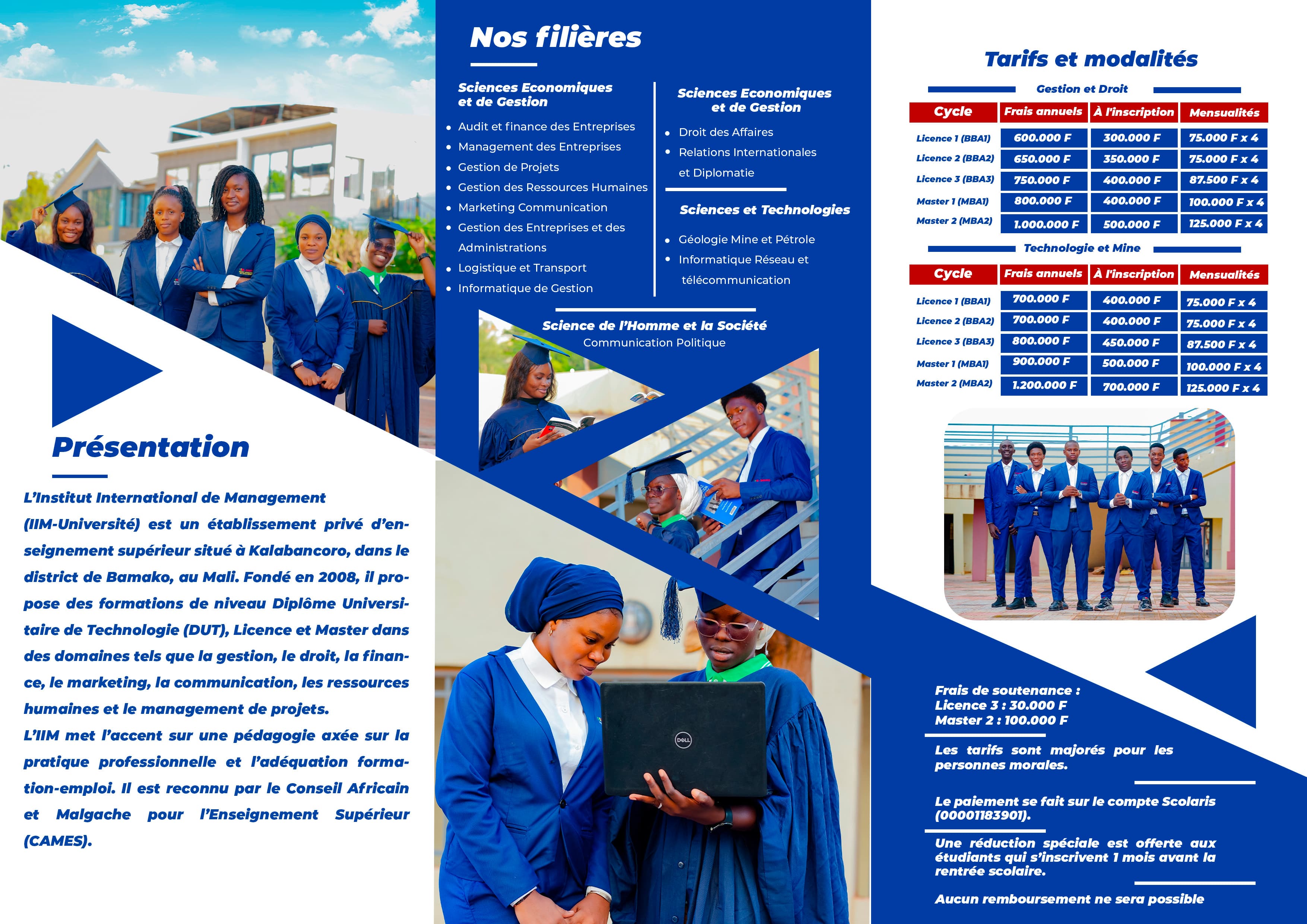 Ambiance de vie etudiante sur le campus