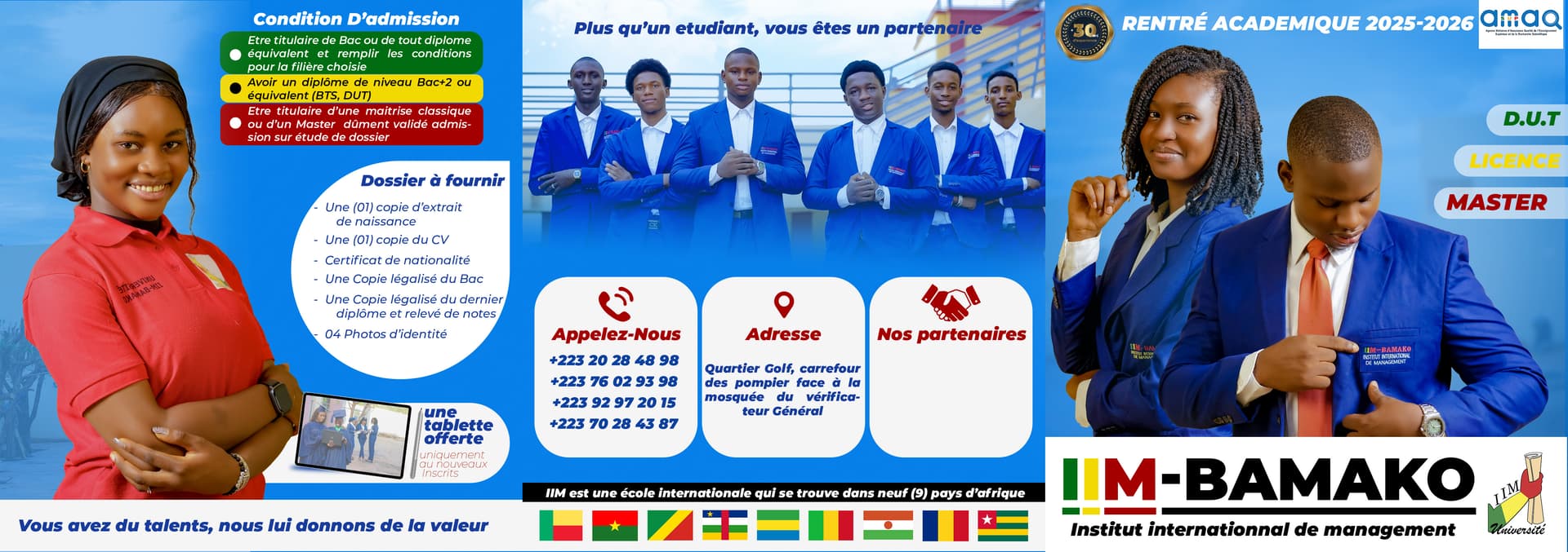 Communication institutionnelle sur les bourses IIM Bamako